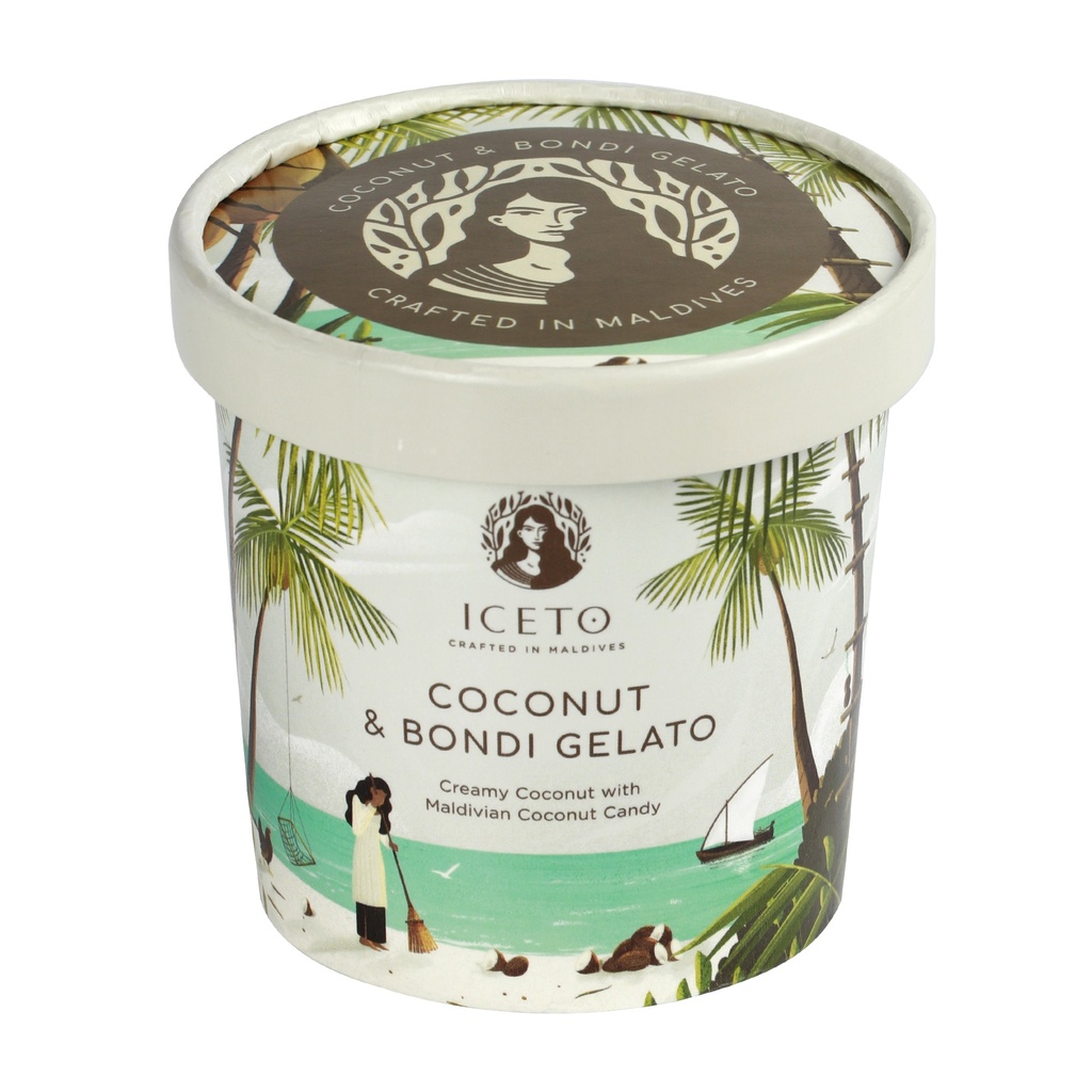 ICETO COCONUT & BONDI MALDIVIAN GELATO 350ML WHIM